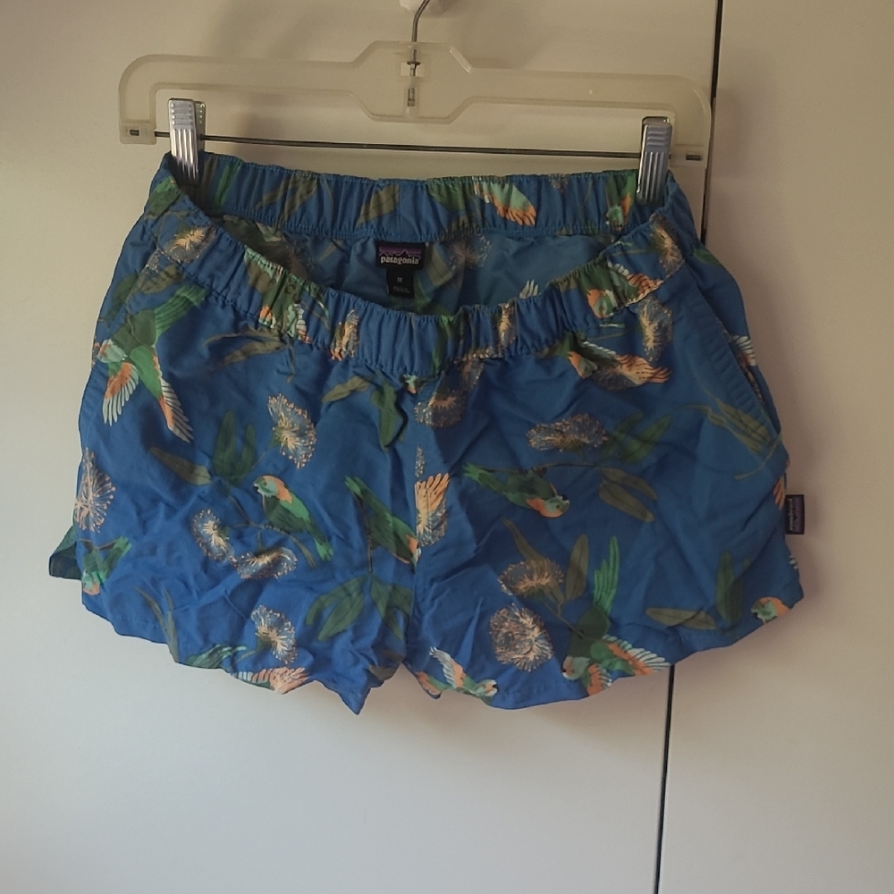 Patagonia Blue Athletic Shorts for Active Adventures